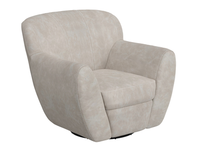 IUP222-ACH-210 Wooden Frame & Metal Base, 360 Degree Swivel Accent Chair "Tamesis"