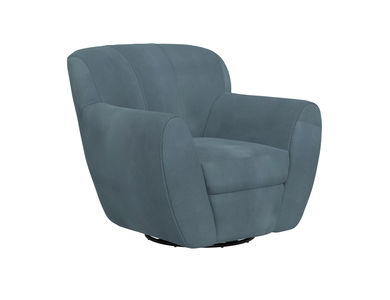 IUP222-ACH-233 Wooden Frame & Metal Base, 360 Degree Swivel Accent Chair "Tamesis"