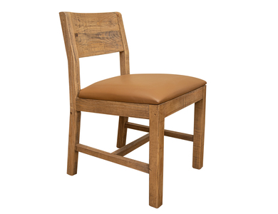 IFD6221CHR Upholstered Faux Leather Seat Chair "Tulum"