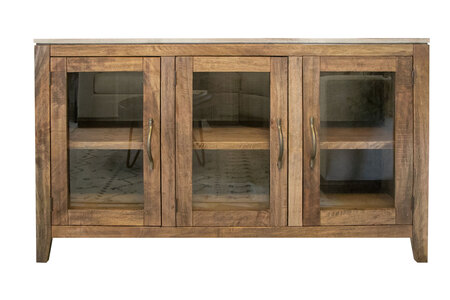 IFD6221CNS 3 Glass Door Console "Tulum"
