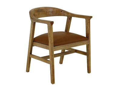 IFD6222CHR Upholstered Seat Wooden Armchair "Tulum"