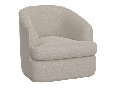 IUP854-ACH-161 Wooden Frame & Metal Base, 360 Degree Swivel Accent Chair "Tumbi"