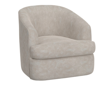 IUP854-ACH-210 Wooden Frame & Metal Base, 360 Degree Swivel Accent Chair "Tumbi"