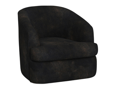 IUP854-ACH-216 Wooden Frame & Metal Base, 360 Degree Swivel Accent Chair "Tumbi"