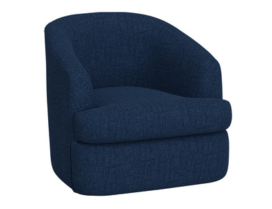 IUP854-ACH-221 Wooden Frame & Metal Base, 360 Degree Swivel Accent Chair "Tumbi"