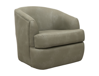 IUP854-ACH-232 Wooden Frame & Metal Base, 360 Degree Swivel Accent Chair "Tumbi"