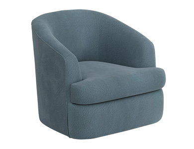 IUP854-ACH-233 Wooden Frame & Metal Base, 360 Degree Swivel Accent Chair "Tumbi"