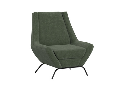 IUP331-ACH-111 Wooden Frame & Metal Base, Armchair "Tyne"