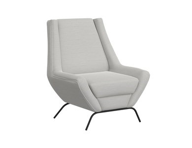 IUP331-ACH-131 Wooden Frame & Metal Base, Armchair "Tyne"