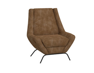 IUP331-ACH-202 Wooden Frame & Metal Base, Armchair "Tyne"
