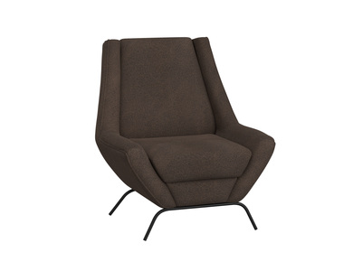 IUP331-ACH-212 Wooden Frame & Metal Base, Armchair "Tyne"