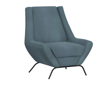 IUP331-ACH-233 Wooden Frame & Metal Base, Armchair "Tyne"