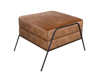 IUP331-OTT-202 Wooden Frame & Metal Base, Footstool Ottoman "Tyne"