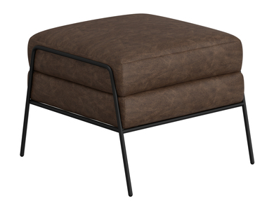 IUP331-OTT-212 Wooden Frame & Metal Base, Footstool Ottoman "Tyne"
