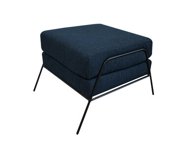 IUP331-OTT-221 Wooden Frame & Metal Base, Footstool Ottoman "Tyne"