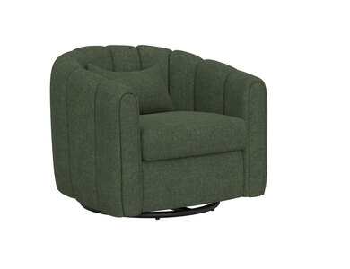 IUP515-ACH-111 Wooden Frame & Metal Base, 360 Degree Swivel Glider "Viera"