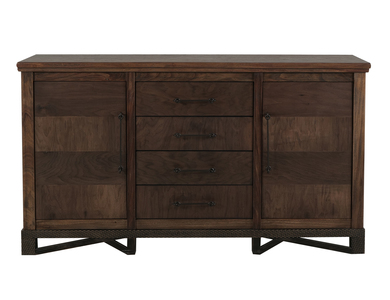 IFD3421CNS 4 Drawer & 2 Door, Console "Walnut"