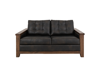 IUP342-LOV-216 Wooden Frame, Upholstered Loveseat "Walnut"