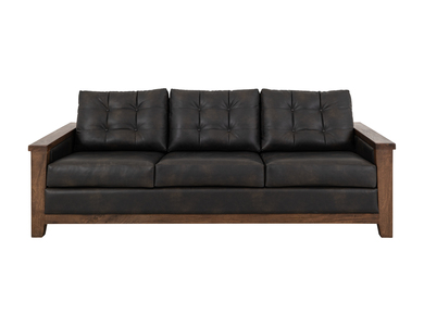 IUP342-SOF-216 Wooden Frame, Upholstered Sofa "Walnut"