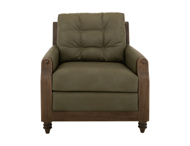 IUP574-ACH-232 Wooden Frame, Upholstered Armchair "Xel-Ha II"