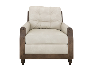 IUP574-ACH-234 Wooden Frame, Upholstered Armchair "Xel-Ha II"