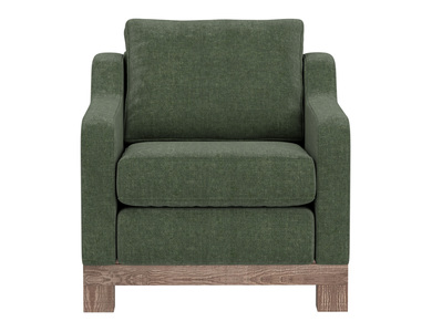 IUP298-ACH-111 Wooden Frame & Base, Armchair "Samba"