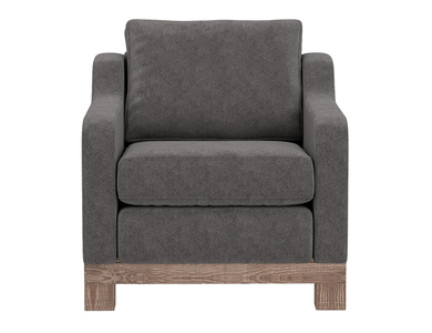IUP298-ACH-121 Wooden Frame & Base, Armchair "Samba"