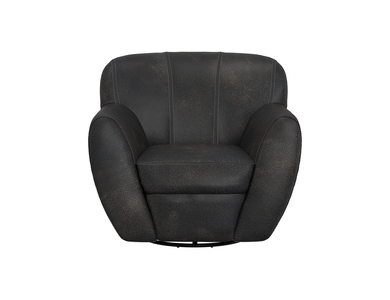 IUP222-ACH-216 Wooden Frame & Metal Base, 360 Degree Swivel Accent Chair "Tamesis"