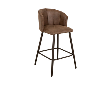 IUP222-BST30-214 Upholstered Seat & Metal Frame Bar Stool, 30" "Tamesis"
