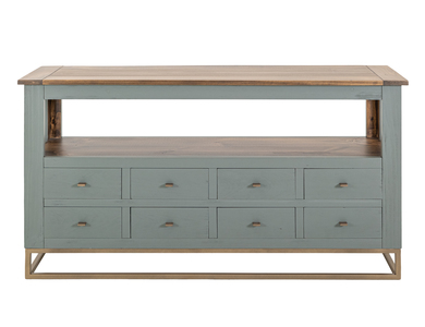 IFD7751SFTGN 8 Drawer, 1 Shelf, Sofa Table "Timber"