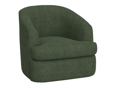 IUP854-ACH-111 Wooden Frame & Metal Base, 360 Degree Swivel Accent Chair "Tumbi"
