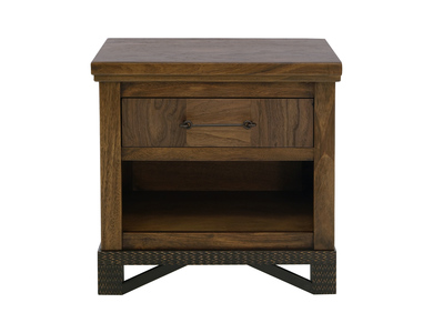 IFD3421NTS 1 Drawer, 1 Shelf, Nightstand "Walnut"