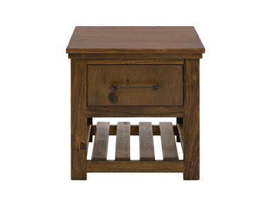 IFD3422END 1 Drawer, End Table "Walnut"