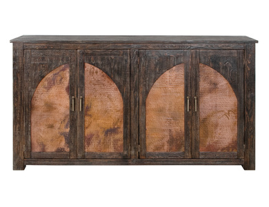 IFD7781CNS 4 Copper-Paneled Door Console "Blackburn"