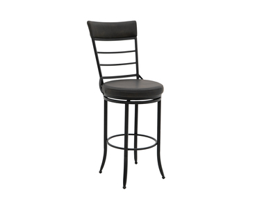 IUP778-BST30-216 Wooden Frame & Metal Base, 30" Upholstered Barstool "Blackburn"
