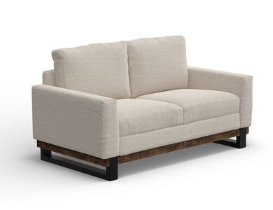 IUP778-LOV-161 Metal & Wood Base, Loveseat "Blackburn"