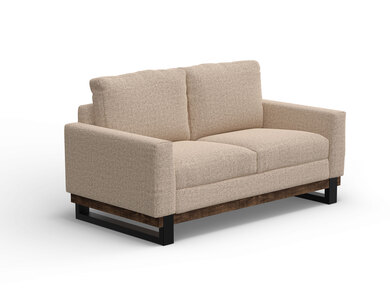 IUP778-LOV-175 Metal & Wood Base, Loveseat "Blackburn"