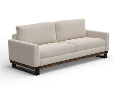 IUP778-SOF-161 Metal & Wood Base, Sofa "Blackburn"