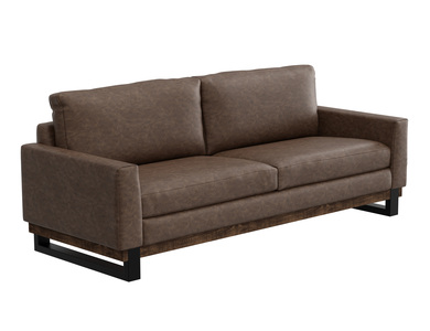 IUP778-SOF-212 Metal & Wood Base, Sofa "Blackburn"