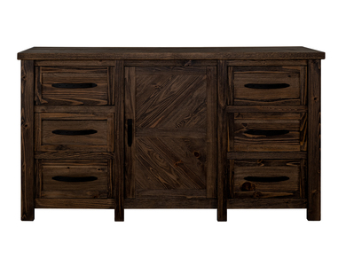IFD5731DSR 6 Drawer & 1 Door, Dresser "Dutton"