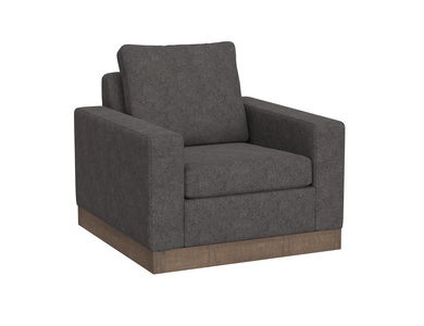 IUP722-ACH-121 Wooden Frame & Base, Armchair "Georgia"