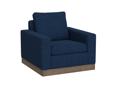 IUP722-ACH-221 Wooden Frame & Base, Armchair "Georgia"