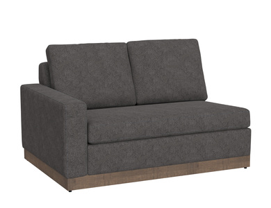 IUP722-LOV-LF-121 Wooden Frame & Base, Sectional Left-Arm Loveseat "Georgia"