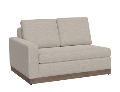 IUP722-LOV-LF-161 Wooden Frame & Base, Sectional Left-Arm Loveseat "Georgia"