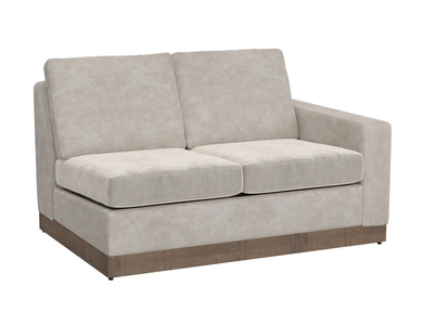 IUP722-LOV-RT-210 Wooden Frame & Base, Sectional Right-Arm Loveseat "Georgia"