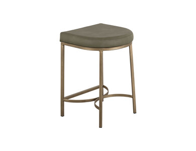 IUP662-STL24-232 Wooden Frame & Metal Base, 24" Stool "Mezquite"