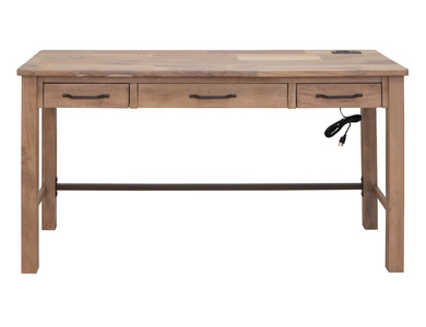 IFD8681DSK 3 Drawer Desk "Natural Parota"