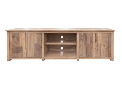 IFD8681STN88 4 Door TV Stand 88" "Natural Parota"