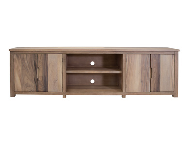 IFD8681STN93 4 Door 93" TV Stand "Natural Parota"