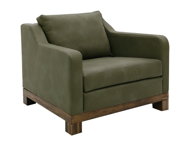 IUP117-ACH-232 Wooden Frame & Base, Armchair "Natural Teca"